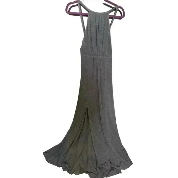 SHOW ME YOUR MUMU Amanda Maxi Dress Dancing Queen Shine Smoke Gray - MED - NWT - Picture 4 of 4